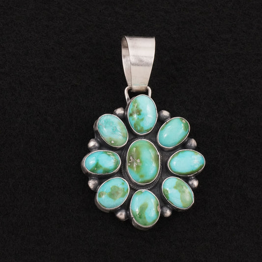 Bobby Johnson Turquoise & Sterling Silver Pendant