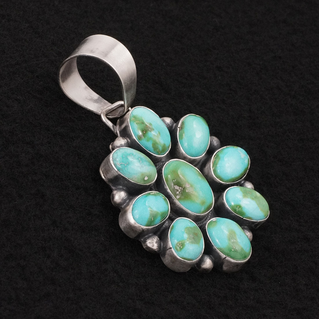 Bobby Johnson Turquoise & Sterling Silver Pendant
