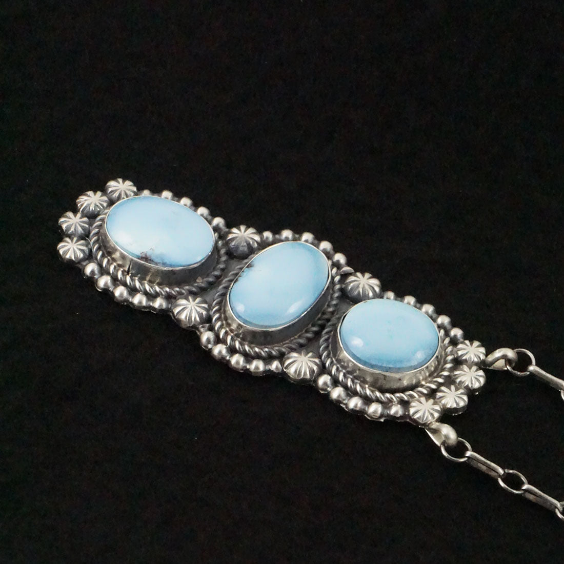 Jeff James Turquoise & Sterling Silver Necklace