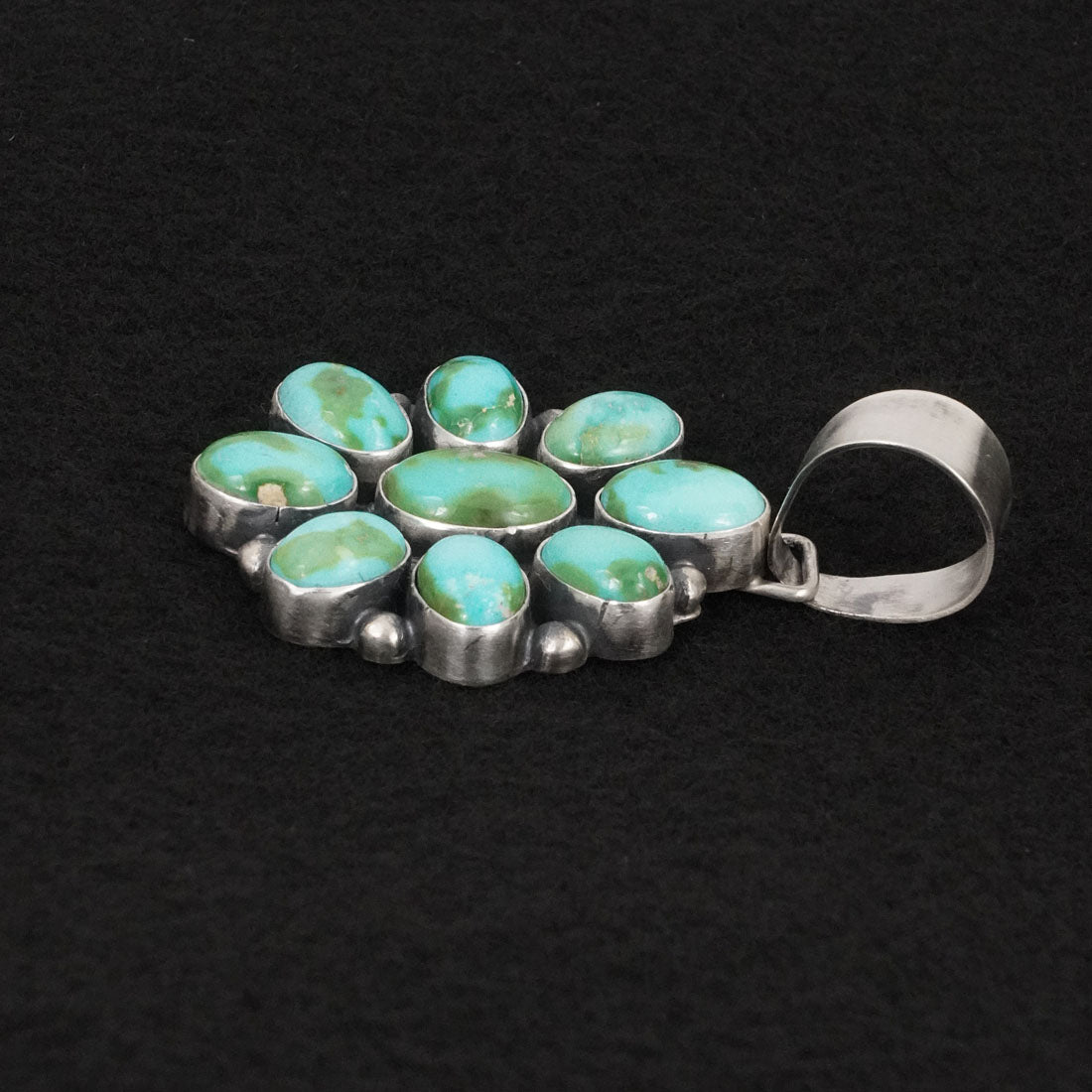 Bobby Johnson Turquoise & Sterling Silver Pendant
