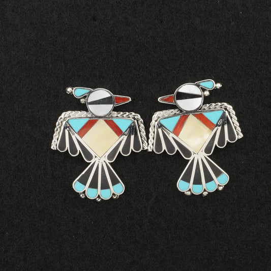 Adrian Wallace Multi-Stone & Sterling Silver Earrings