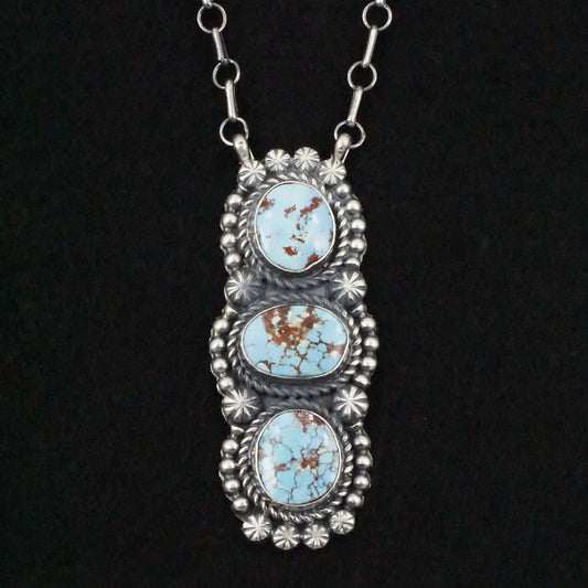 Jeff James Turquoise & Sterling Silver Necklace