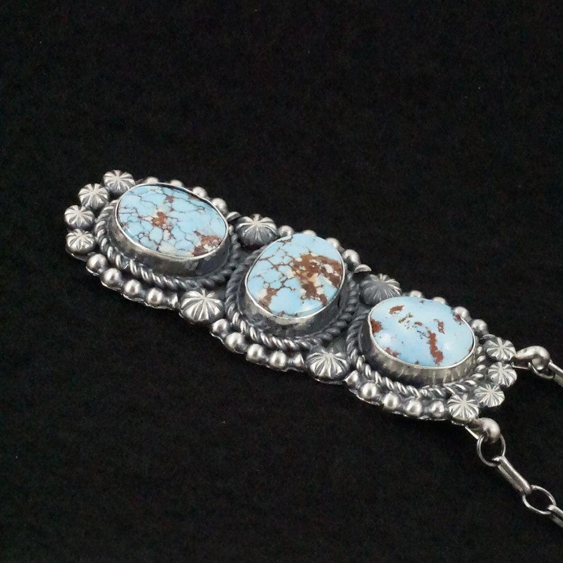 Jeff James Turquoise & Sterling Silver Necklace