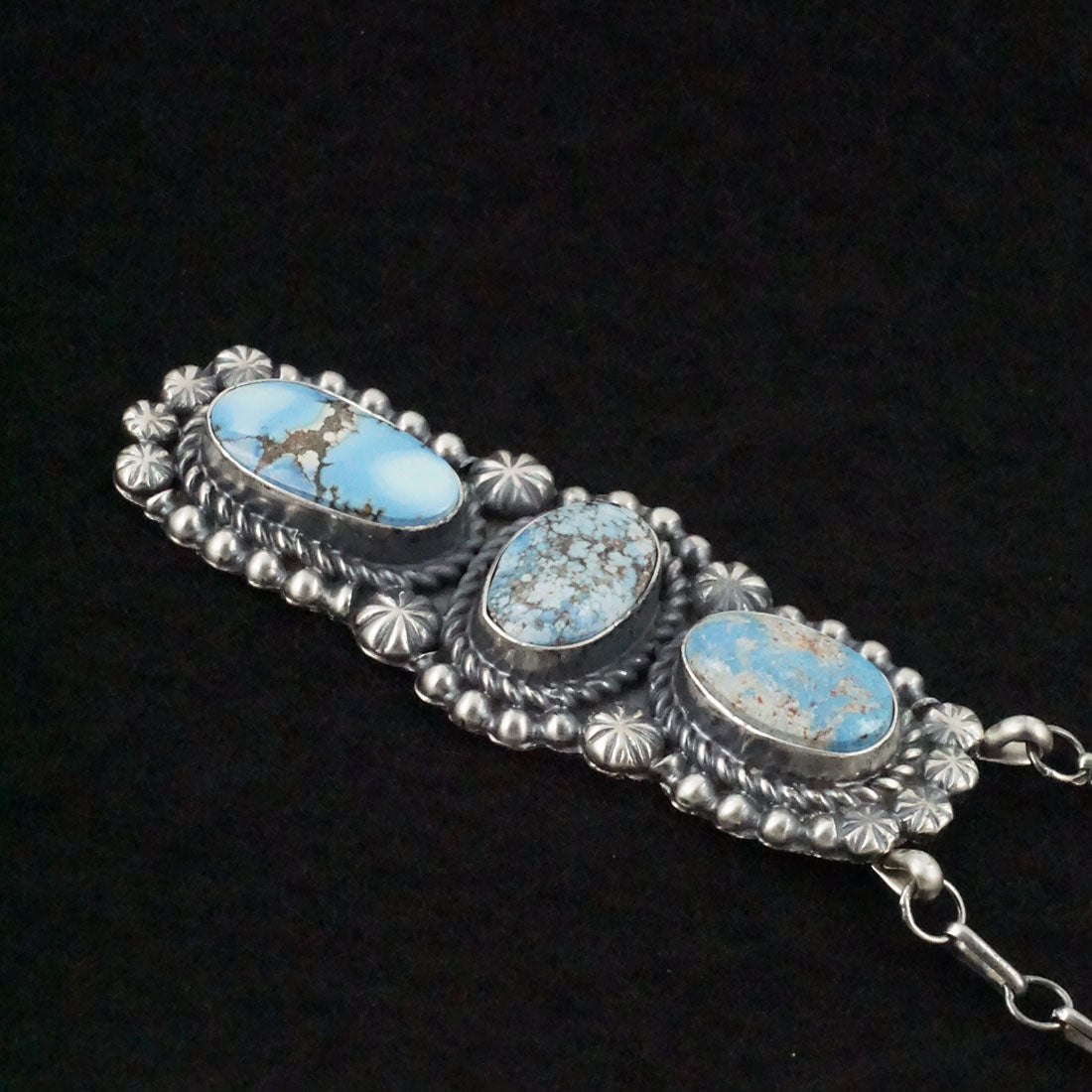 Jeff James Turquoise & Sterling Silver Necklace