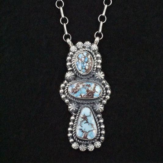 Jeff James Turquoise & Sterling Silver Necklace