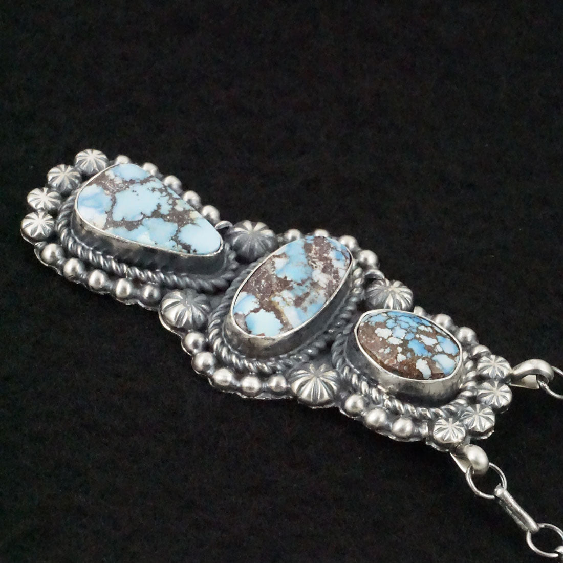 Jeff James Turquoise & Sterling Silver Necklace