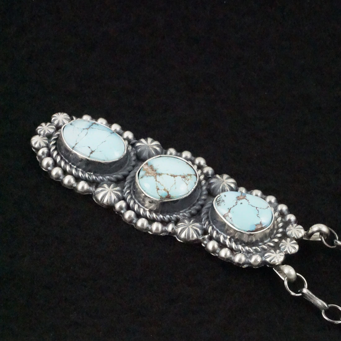 Jeff James Turquoise & Sterling Silver Necklace