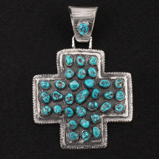 Delbert Arviso Turquoise & Sterling Silver Pendant