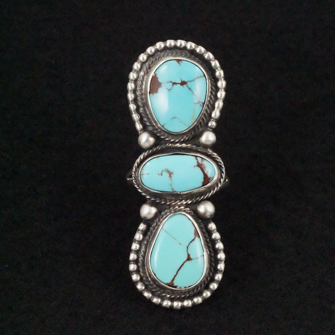 Bobby Johnson Turquoise & Sterling Silver Necklace Set