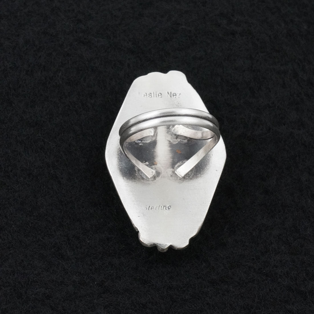 Leslie Nez Turquoise & Sterling Silver Ring Size 6