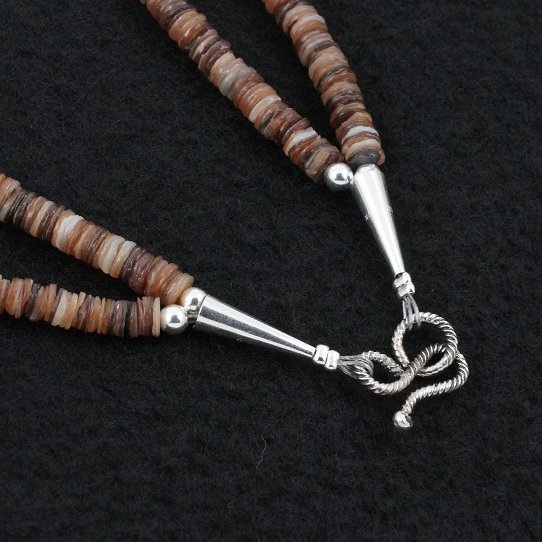 Erika Brown Multi-Stone & Sterling Silver Necklace 30"