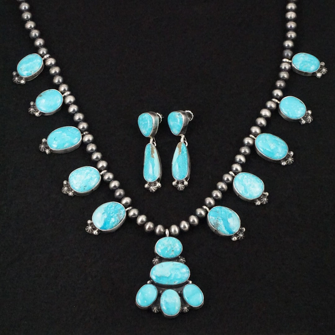 Darrin Livingston Turquoise & Sterling Silver Necklace Set