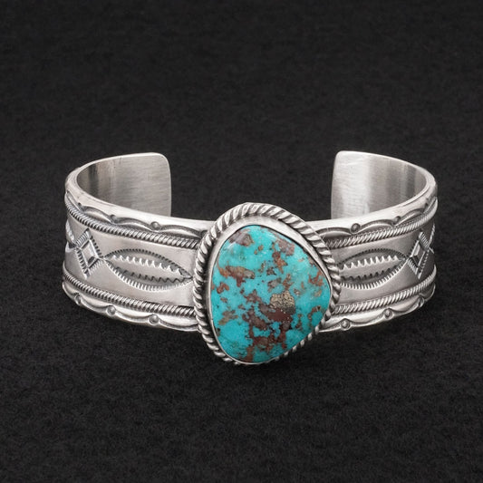 Michael Calladitto Turquoise & Sterling Silver Bracelet