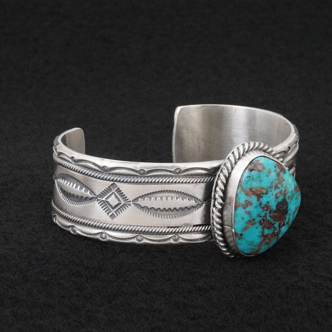 Michael Calladitto Turquoise & Sterling Silver Bracelet