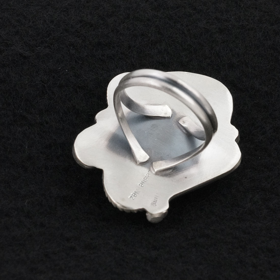 Leslie Nez Turquoise & Sterling Silver Ring Size 8