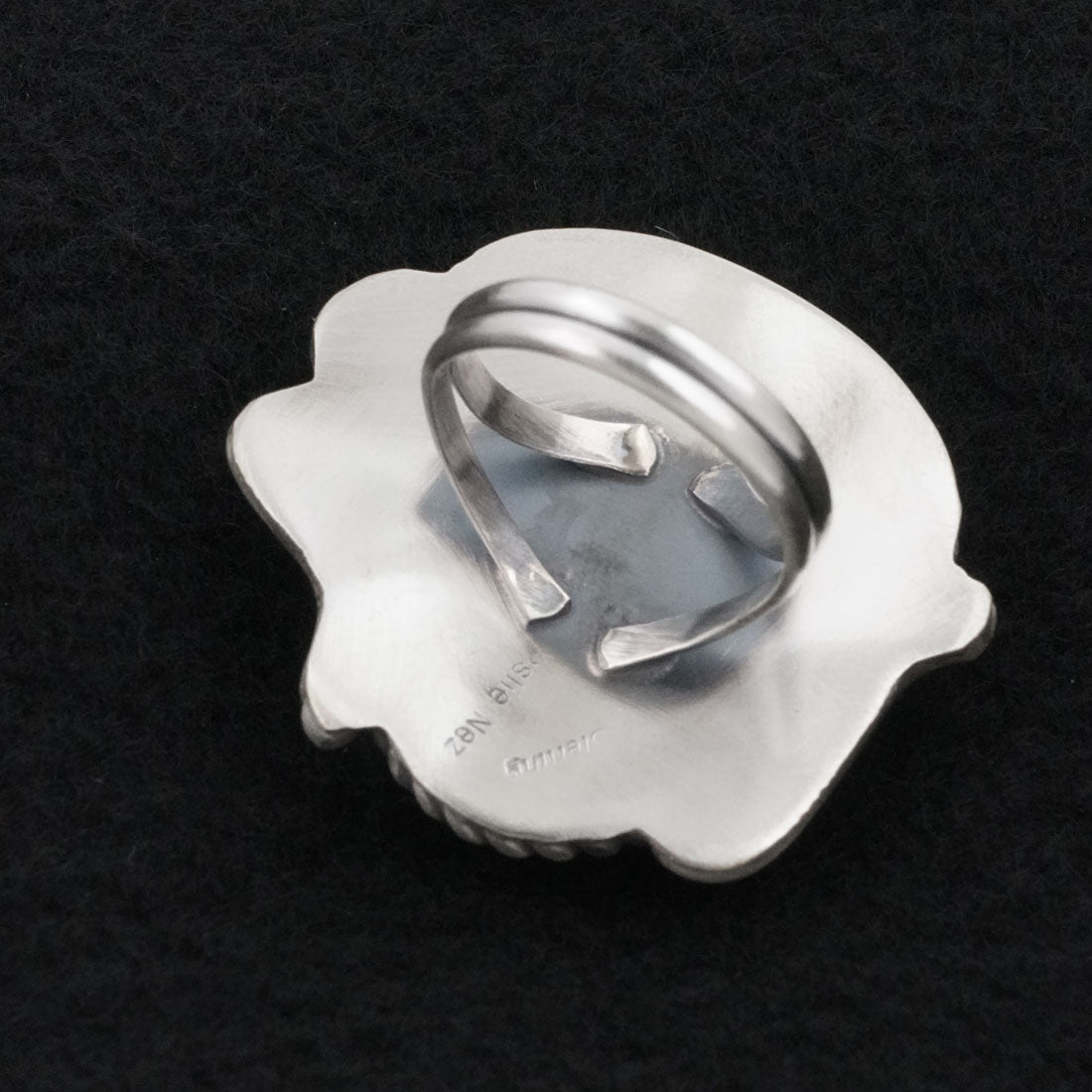 Leslie Nez Turquoise & Sterling Silver Ring Size 8.25