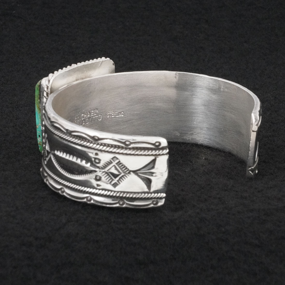 Michael Calladitto Turquoise & Sterling Silver Bracelet