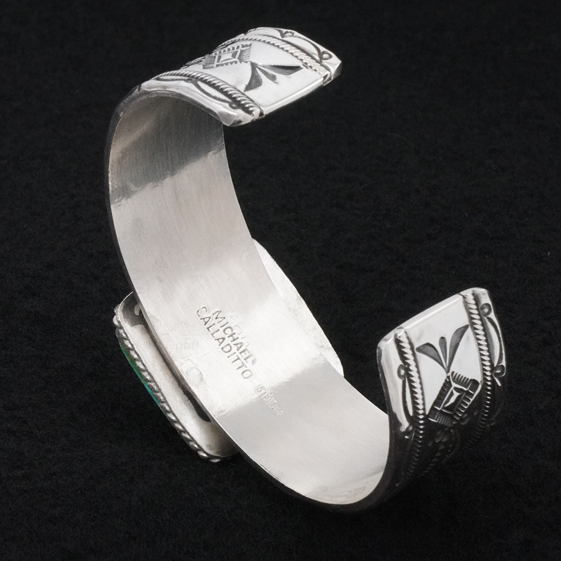 Michael Calladitto Turquoise & Sterling Silver Bracelet
