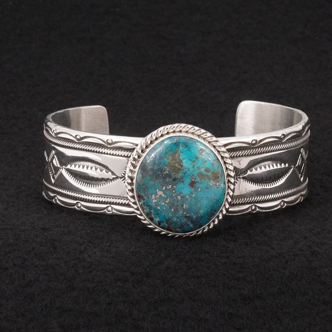 Michael Calladitto Turquoise & Sterling Silver Bracelet