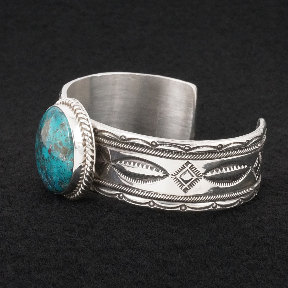Michael Calladitto Turquoise & Sterling Silver Bracelet