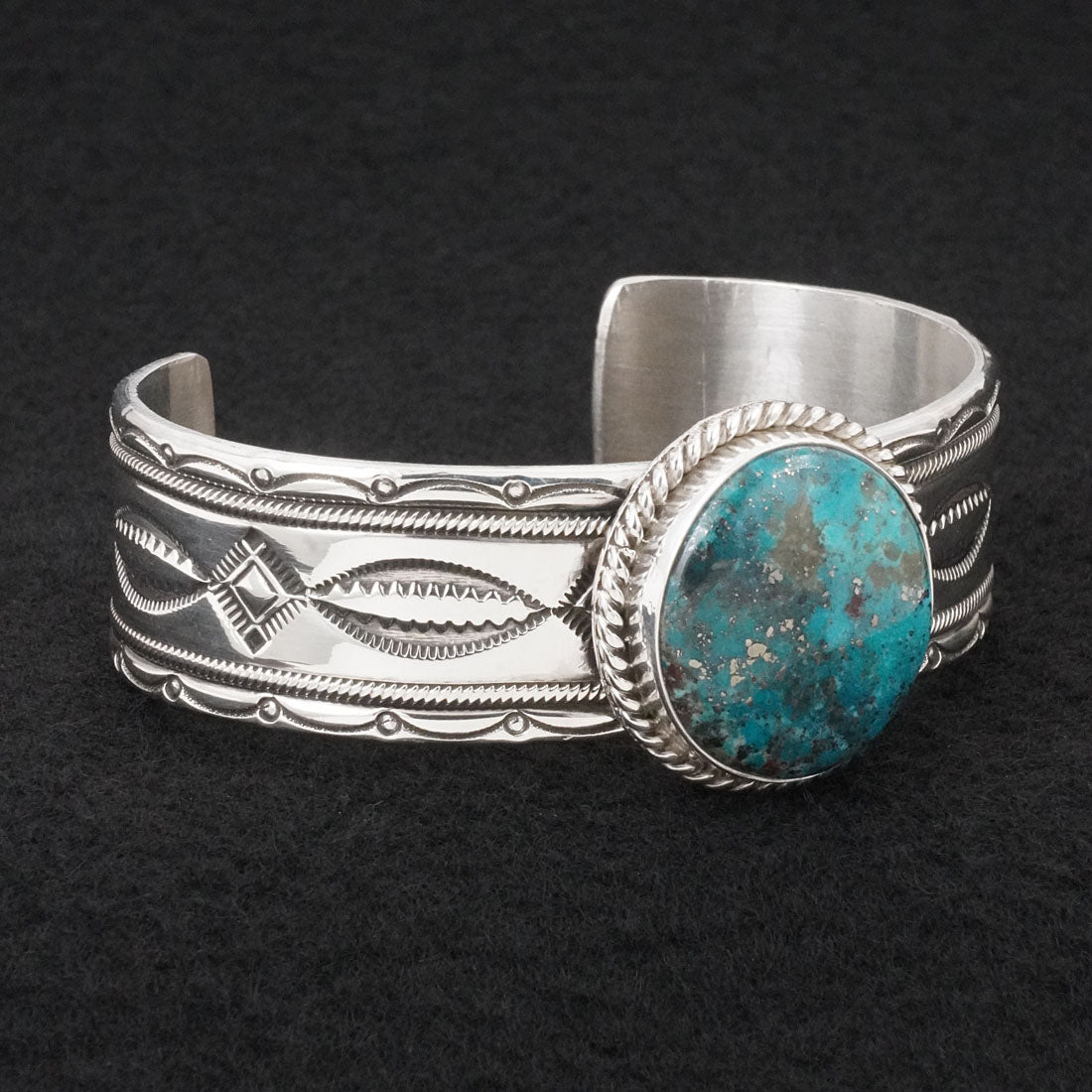 Michael Calladitto Turquoise & Sterling Silver Bracelet
