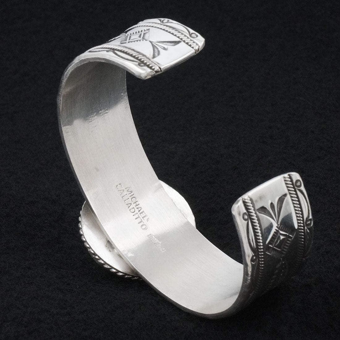 Michael Calladitto Turquoise & Sterling Silver Bracelet