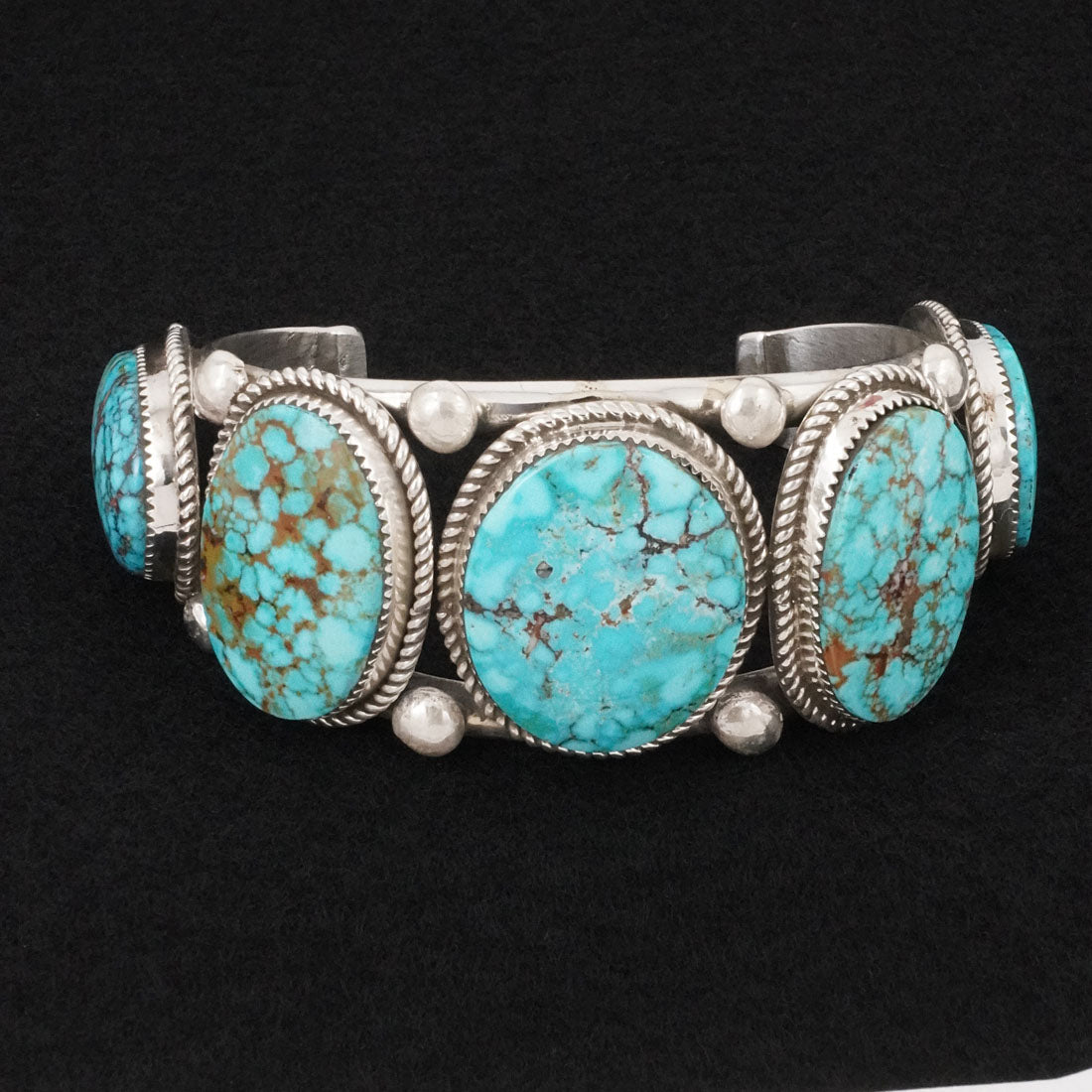 Ray Nez Turquoise & Sterling Silver Bracelet