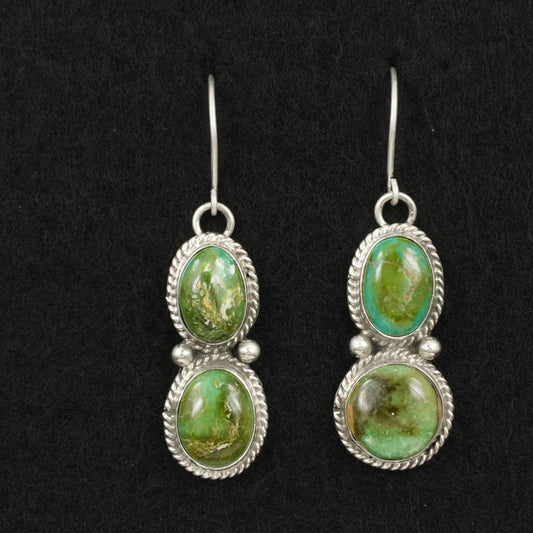 Eugene Gruber Turquoise & Sterling Silver Earrings