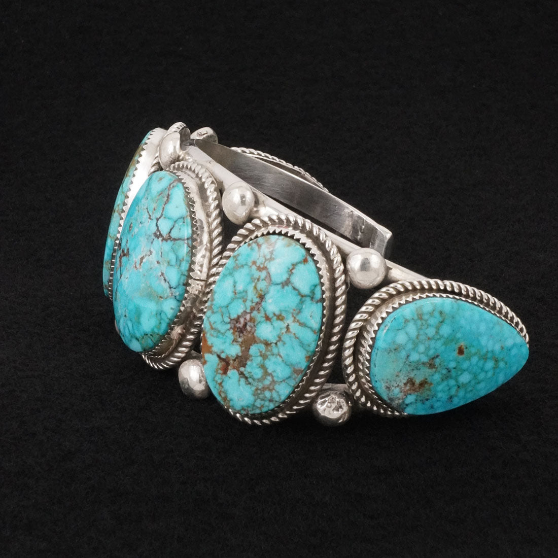 Ray Nez Turquoise & Sterling Silver Bracelet