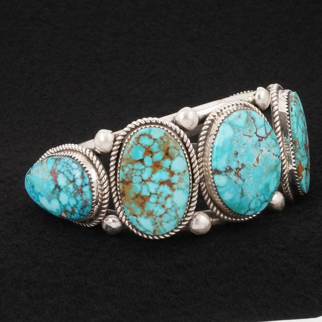 Ray Nez Turquoise & Sterling Silver Bracelet