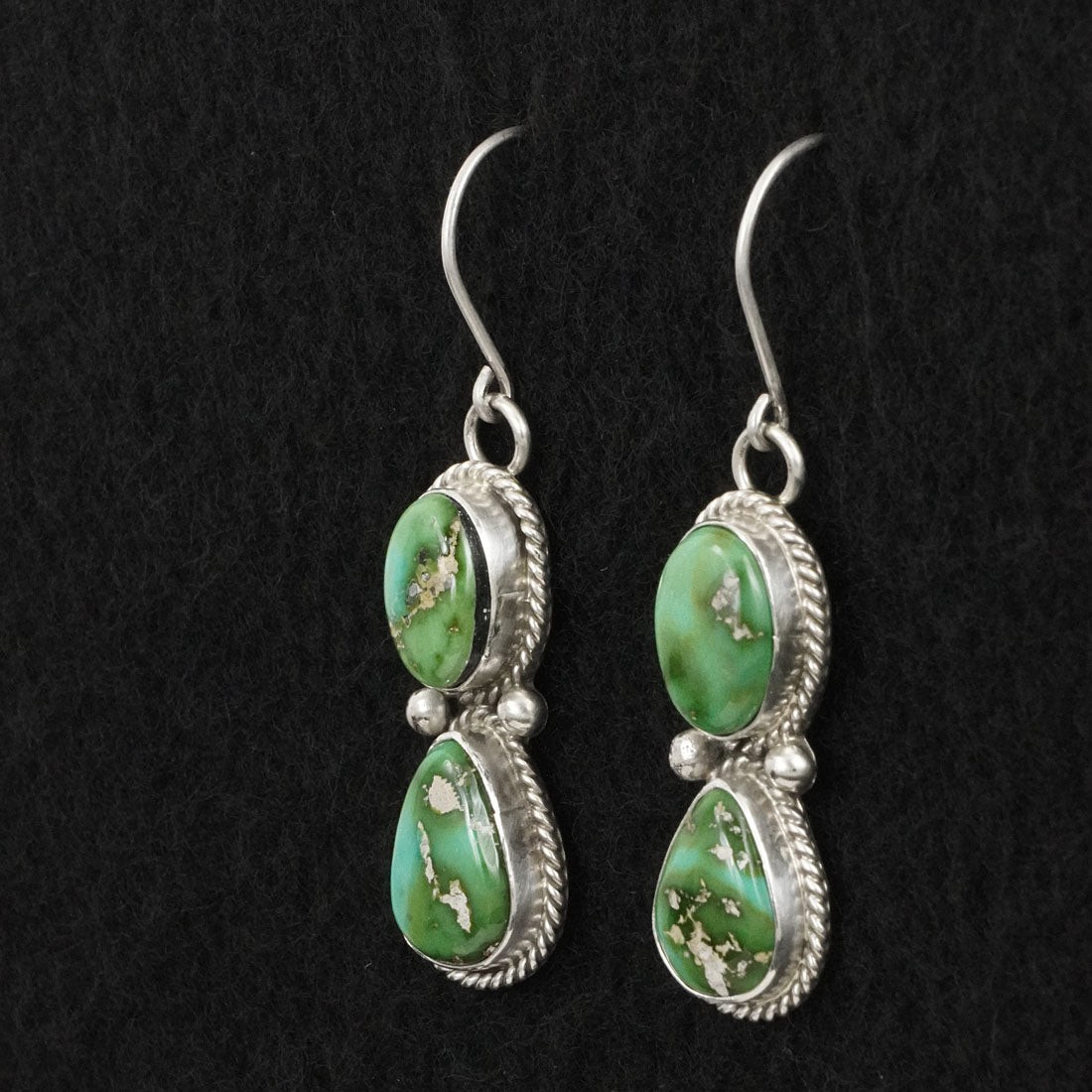 Eugene Gruber Turquoise & Sterling Silver Earrings