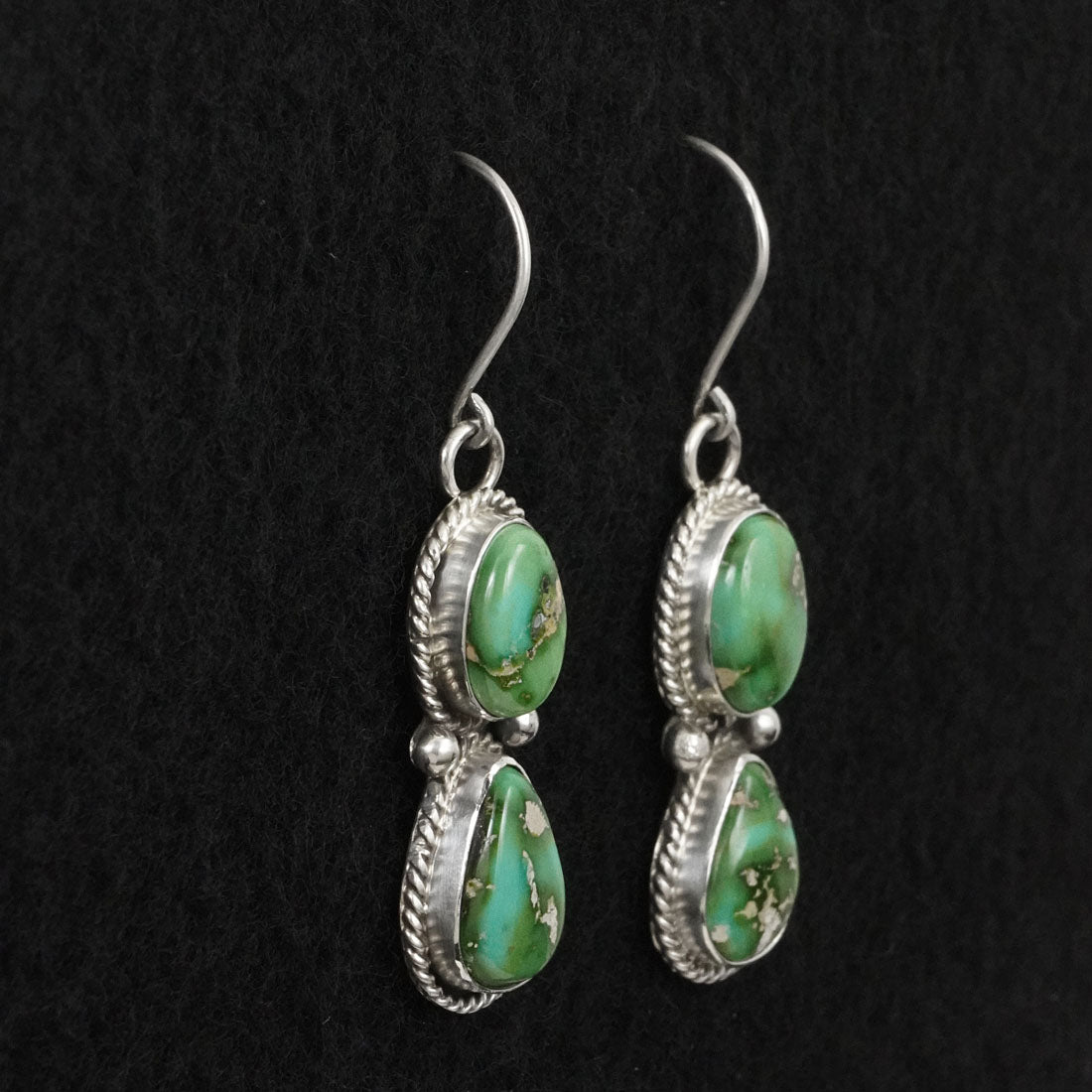 Eugene Gruber Turquoise & Sterling Silver Earrings