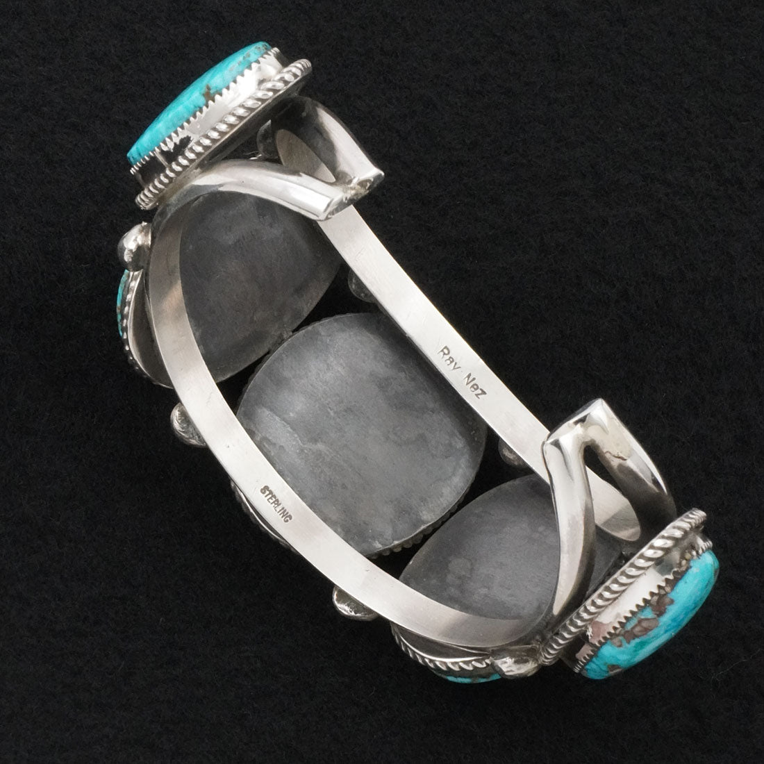 Ray Nez Turquoise & Sterling Silver Bracelet