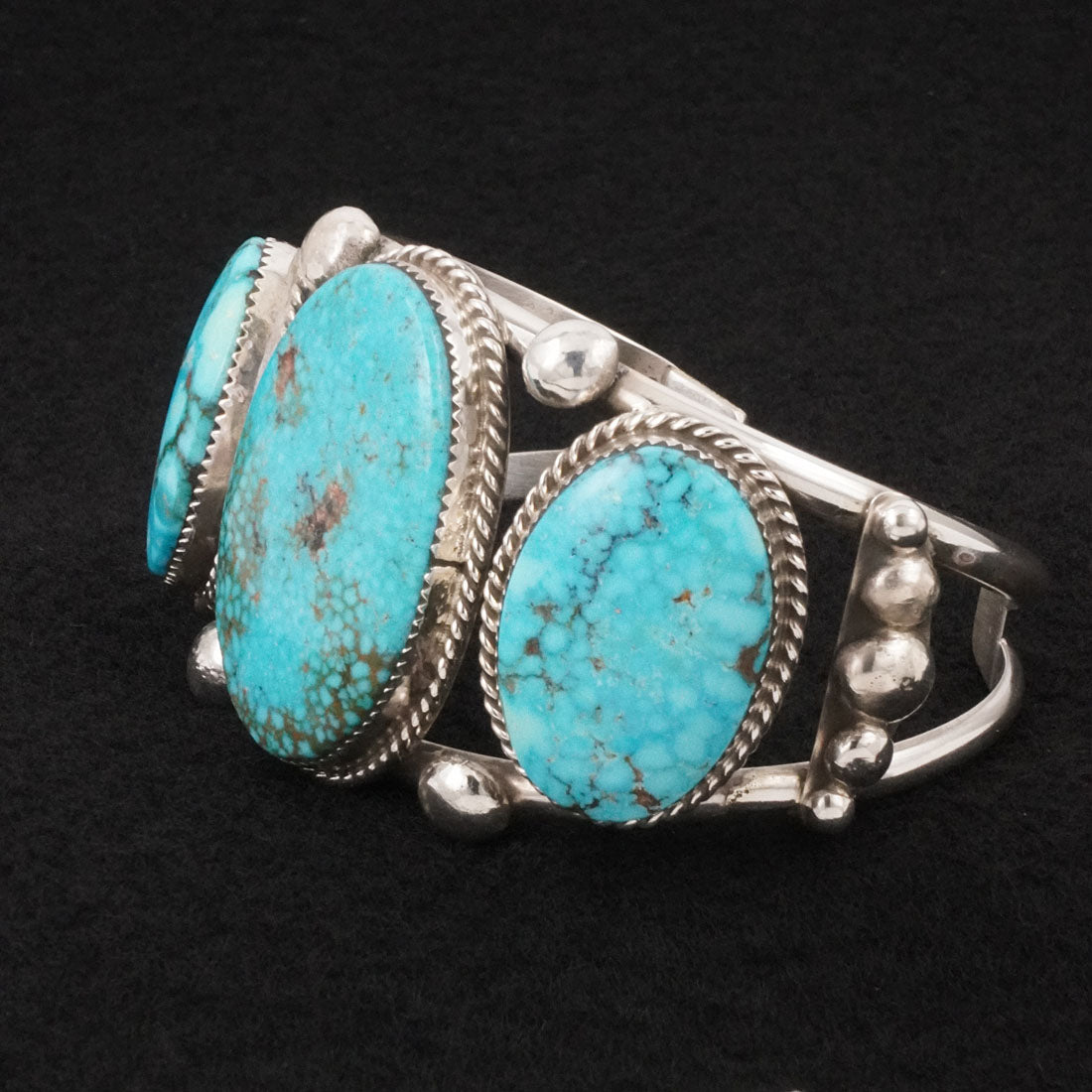 Ray Nez Turquoise & Sterling Silver Bracelet