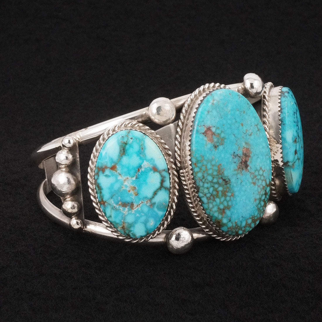 Ray Nez Turquoise & Sterling Silver Bracelet