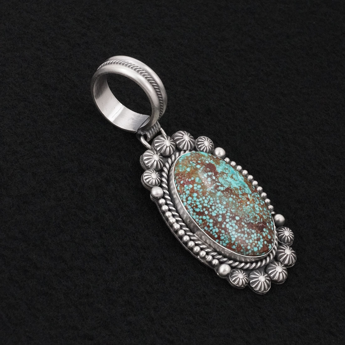 Michael Calladitto Turquoise & Sterling Silver Pendant