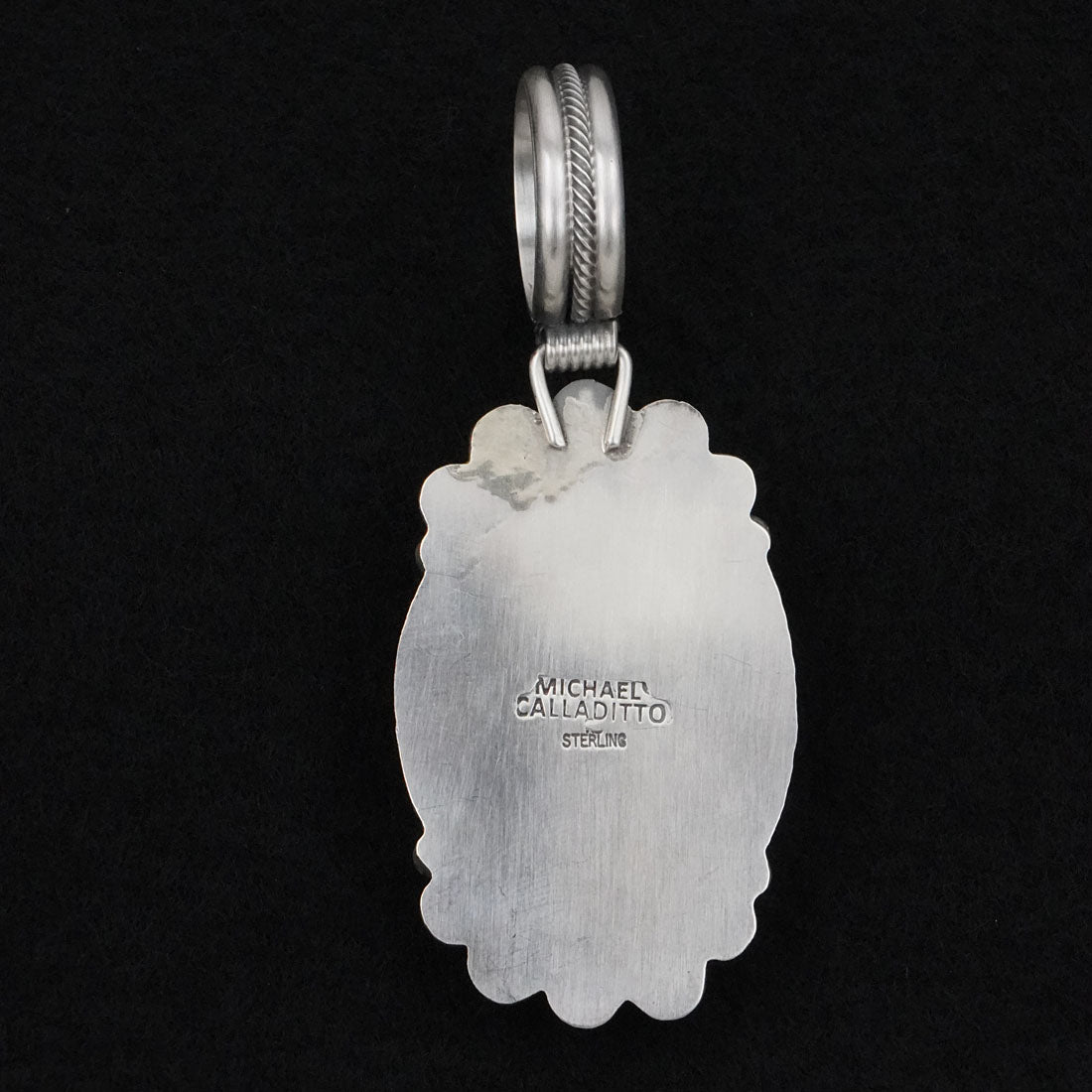 Michael Calladitto Turquoise & Sterling Silver Pendant