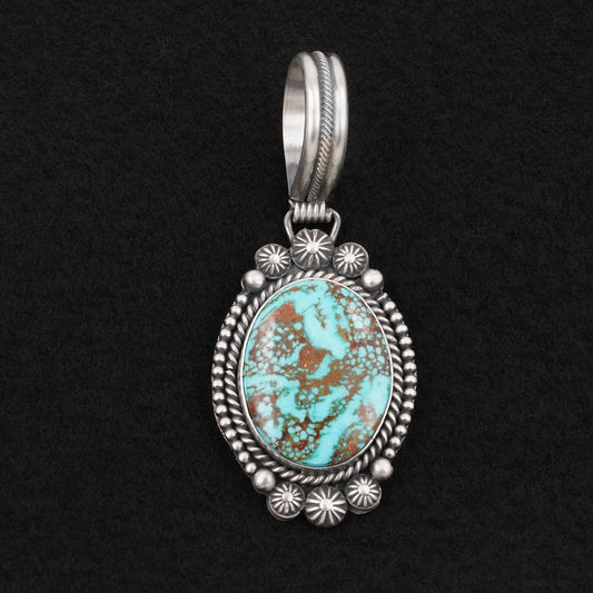 Michael Calladitto Turquoise & Sterling Silver Pendant