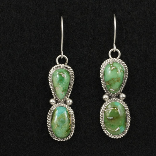 Eugene Gruber Turquoise & Sterling Silver Earrings