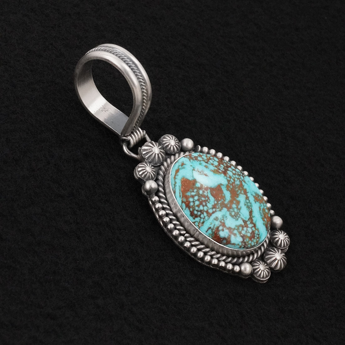 Michael Calladitto Turquoise & Sterling Silver Pendant
