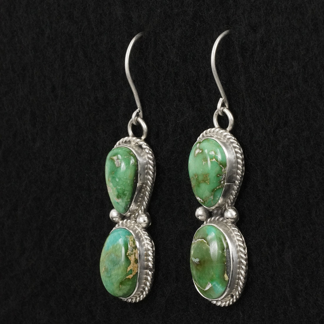 Eugene Gruber Turquoise & Sterling Silver Earrings