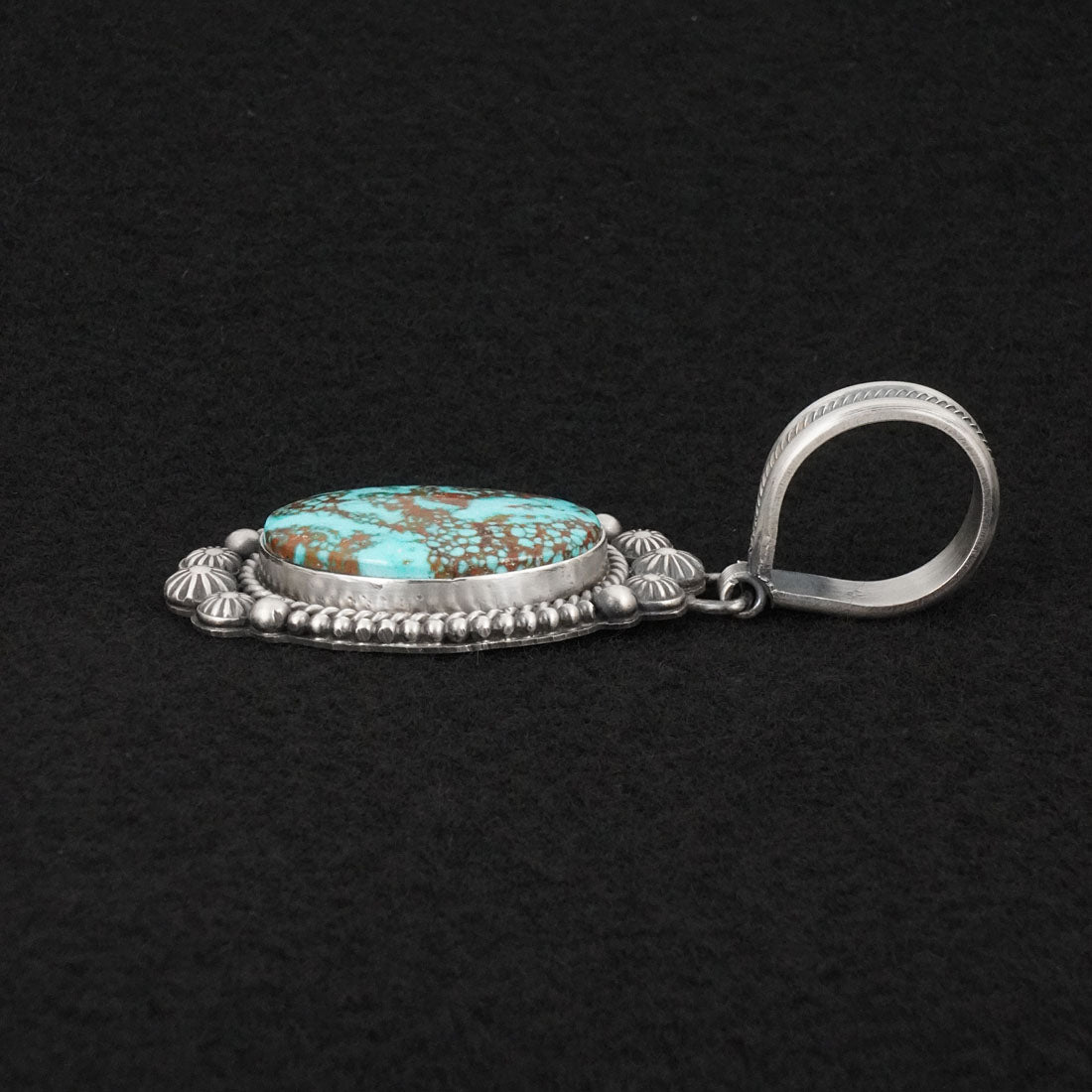 Michael Calladitto Turquoise & Sterling Silver Pendant