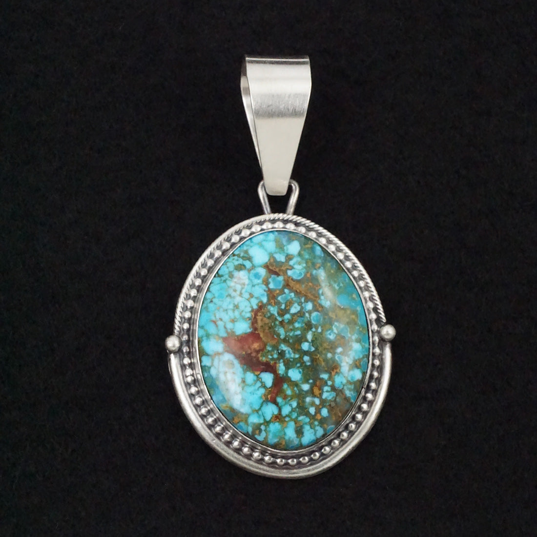 Daniel Benally Turquoise & Sterling Silver Pendant