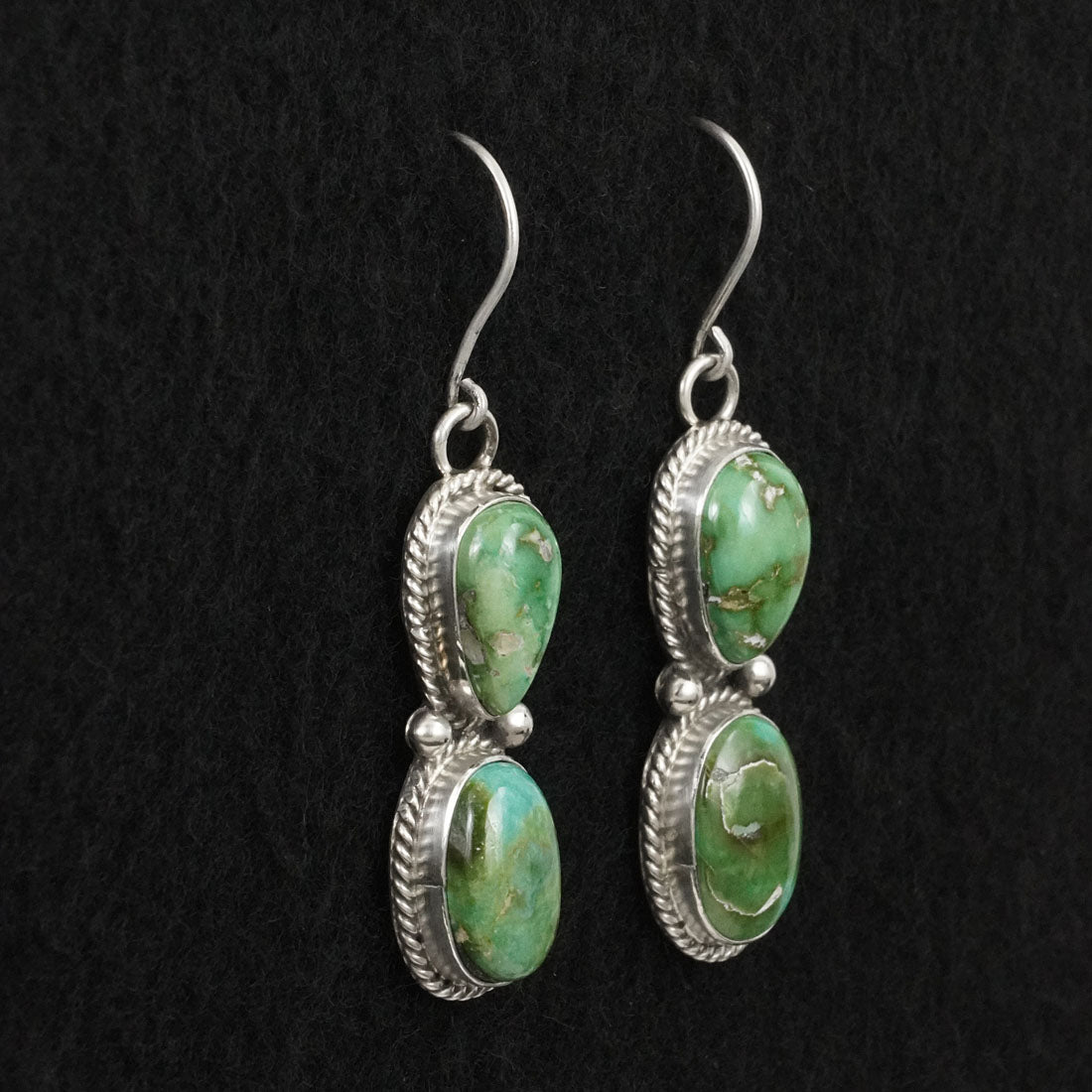 Eugene Gruber Turquoise & Sterling Silver Earrings