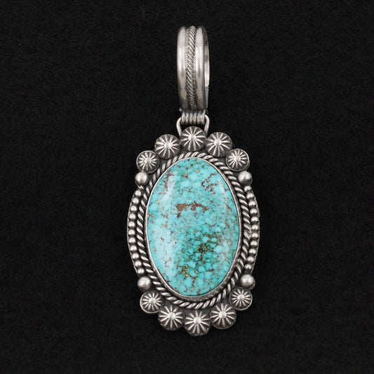 Michael Calladitto Turquoise & Sterling Silver Pendant
