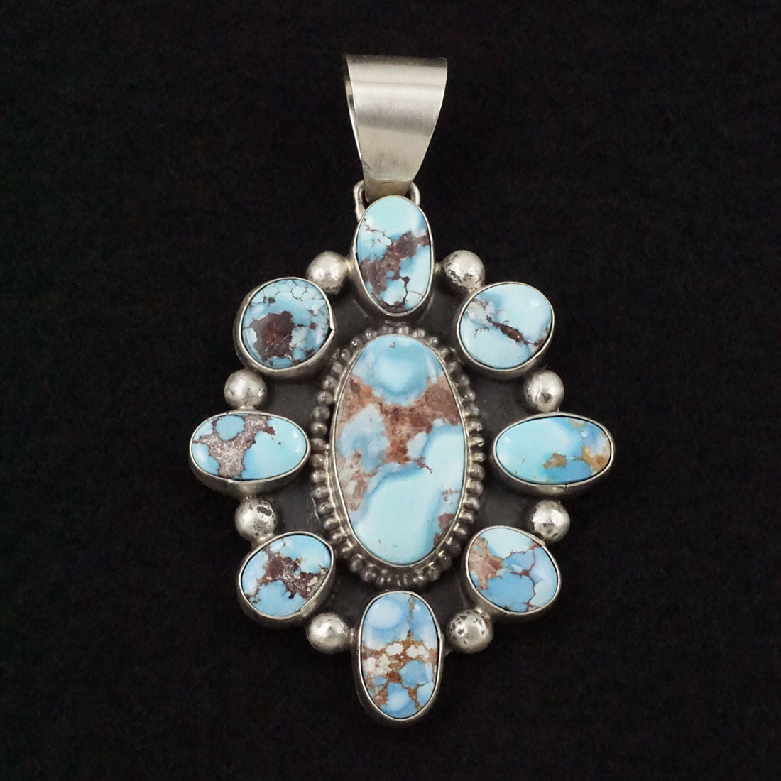 Bobby Johnson Turquoise & Sterling Silver Pendant