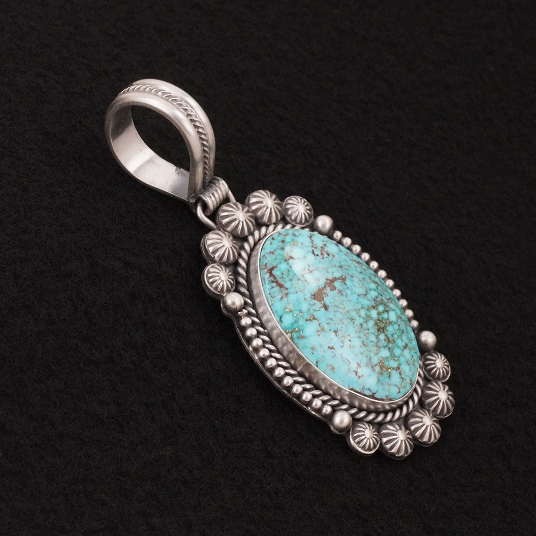 Michael Calladitto Turquoise & Sterling Silver Pendant