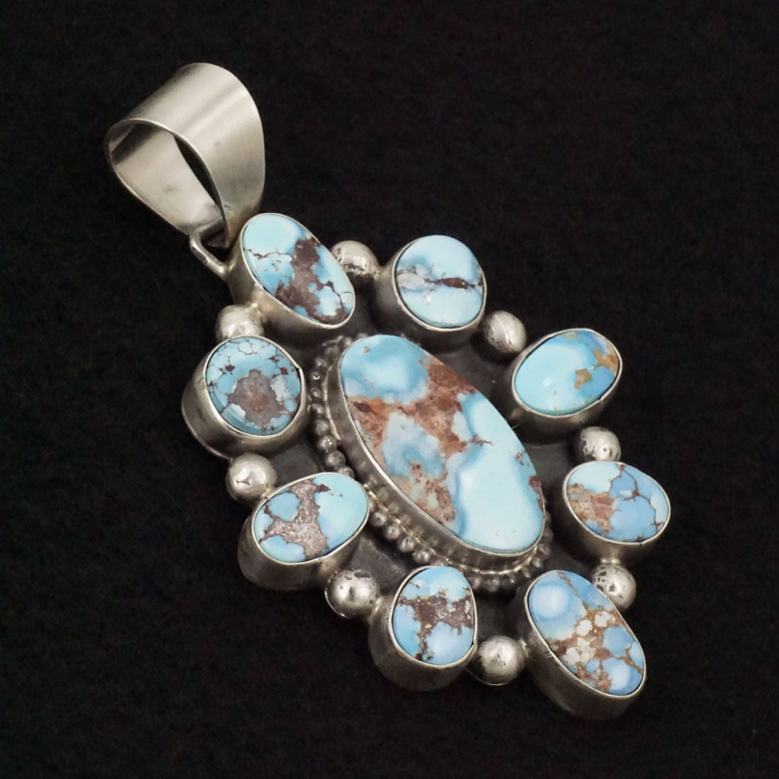 Bobby Johnson Turquoise & Sterling Silver Pendant