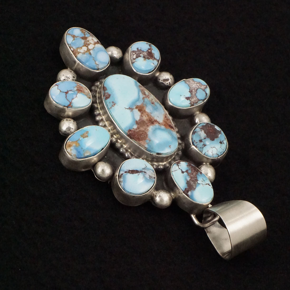 Bobby Johnson Turquoise & Sterling Silver Pendant