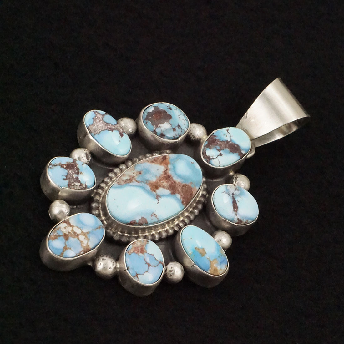 Bobby Johnson Turquoise & Sterling Silver Pendant